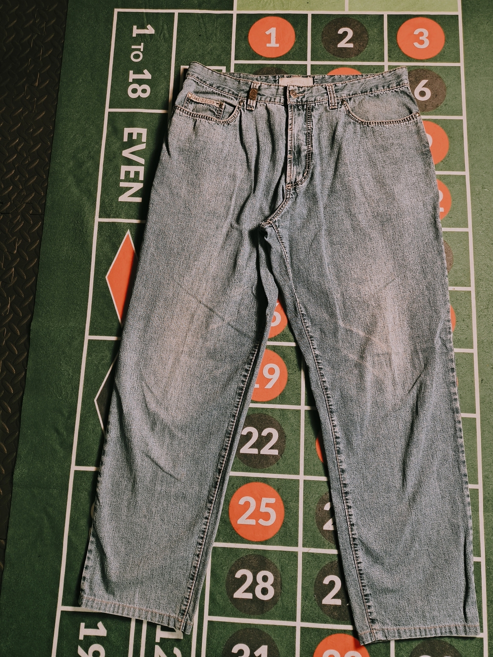 Vintage 90s Camel Jeans Mens 34x30 Baggy Light Wash Denim Y2K